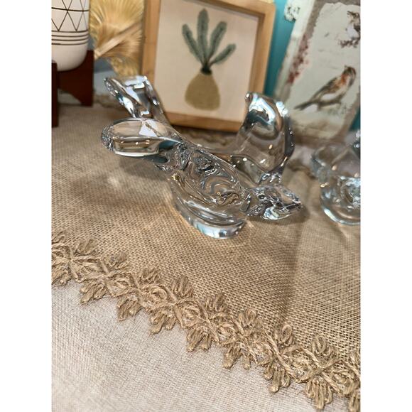 Vintage Princess House Crystal Bird Candy Dish Bundle Set Lot Home Accent Decor - Picture 8 of 11